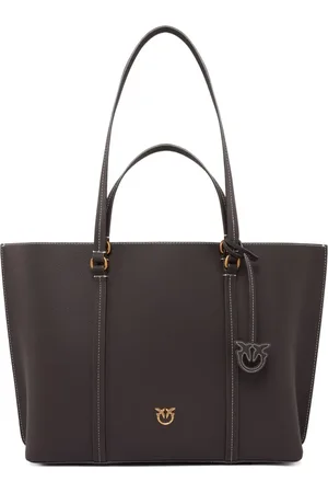 Pinko Large leather tote bag