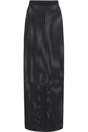 ROSETTA GETTY Mesh knitted skirt