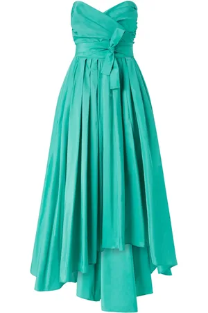 Pinko Taffeta sweetheart-neck maxi dress