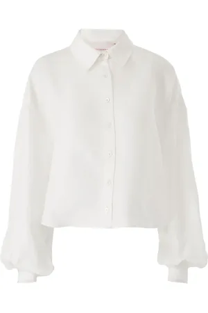 Carolina Herrera Silk cropped shirt