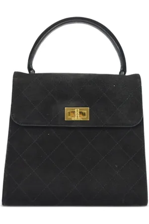 CHANEL 1998 Mademoiselle diamond-quilted tote bag
