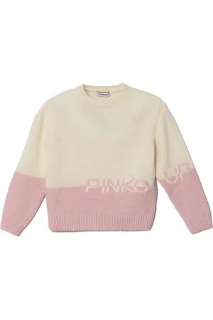 Pinko Intarsia knit-logo sweater