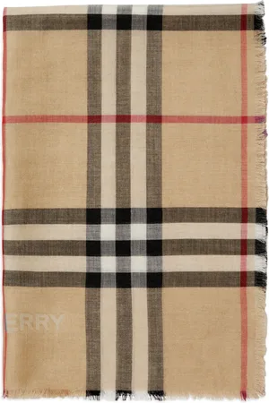 Burberry Vintage Check wool-blend scarf