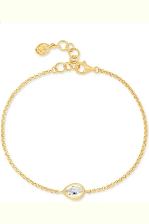Dower and Hall Pear Chain bracelet
