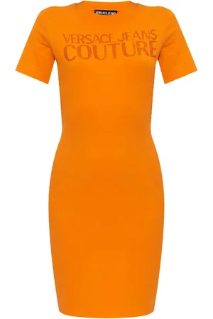 VERSACE Shimmer appliqué dress