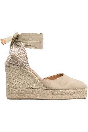 Castaner Lace-up espadrille wedges