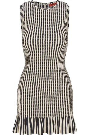 SIMON MILLER Belle smocked mini dress