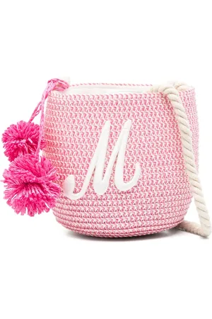 MONNALISA Logo-embroidered bucket bag