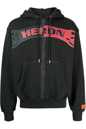 Heron Preston Logo-print zip-up hoodie