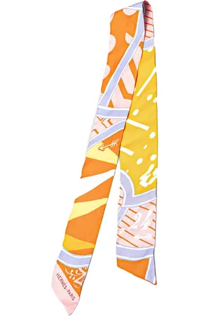 Hermès 20th Century Jeu de Soie Silk Twilly Scarf scarves