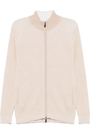 N.PEAL Ribbed Full Zip sweater