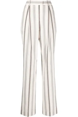 Fabiana Filippi Stripe-print straight-leg tailored trousers