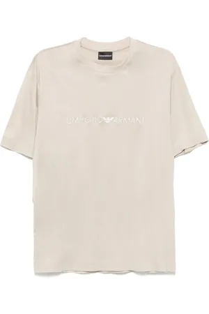 Emporio Armani Logo-embroidered t-shirt