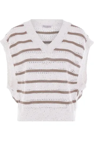 Brunello Cucinelli Striped top
