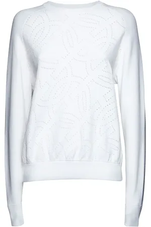 Salvatore Ferragamo Perforated crew neck jumper