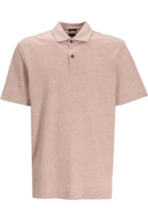 HUGO BOSS Mélange-effect short-sleeve polo shirt