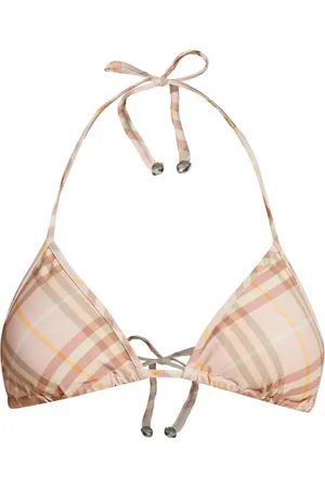 Burberry Check pattern bikini top
