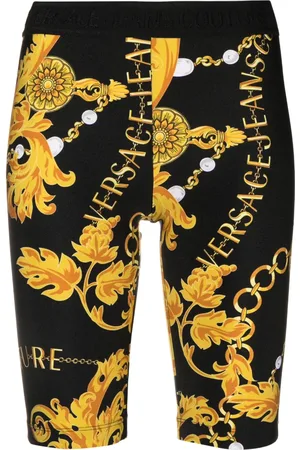 VERSACE Baroque Couture-print cycling shorts