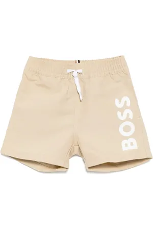HUGO BOSS Logo-print swim shorts