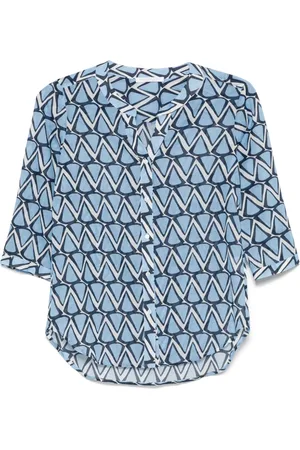 CENERE GB Geometric-print blouse
