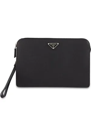 Prada Saffiano-leather clutch bag