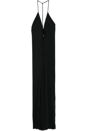 Victoria Beckham V-neck ruched maxi dress