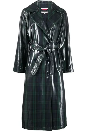 Tommy Hilfiger Tartan-print trench coat