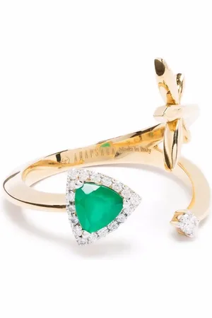 ANAPSARA 18kt yellow Micro trinity diamond ring