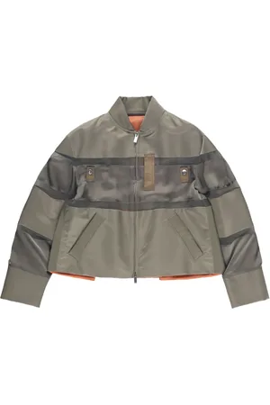 SACAI Cropped bomber jacket