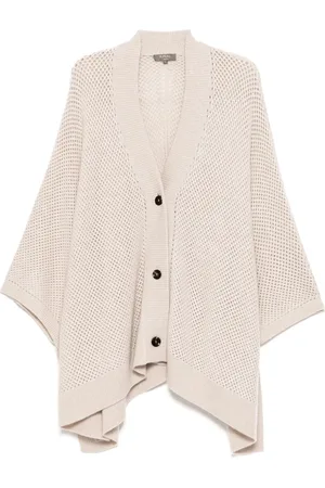 N.PEAL Mesh stitch cape