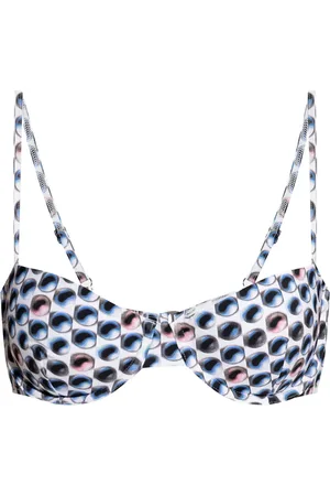 Tory Burch Eye-print bikini top