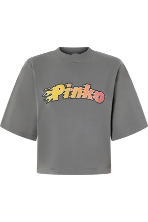 Pinko Flaming-logo T-shirt