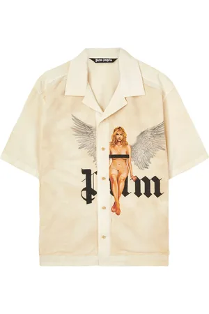 Palm Angels Crystal Pin Up Shirt