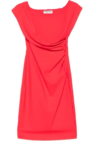 CHIARA BONI Draped-detail midi dress