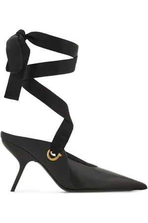 Salvatore Ferragamo 85mm ribbon-detail pumps