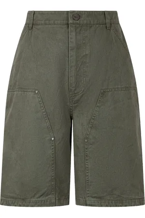 Studio Tomboy Contrast-stitching shorts