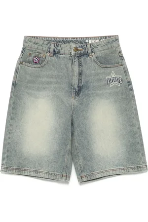 A Bathing Ape Logo-embroidered shorts