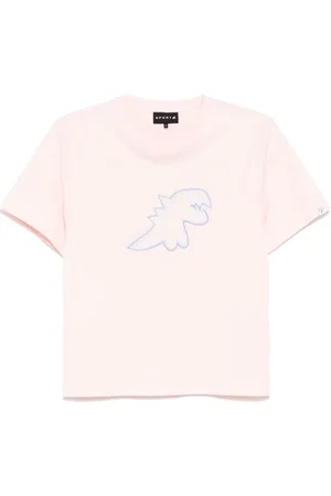 AGNÈS B. Dino-embroidered short-sleeved T-shirt