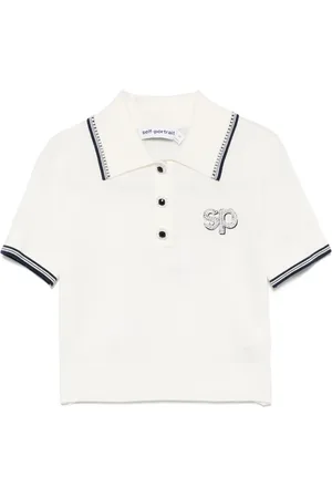 Self-Portrait SP-patch polo top