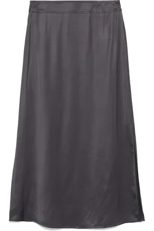 PESERICO SIGN Satin midi skirt