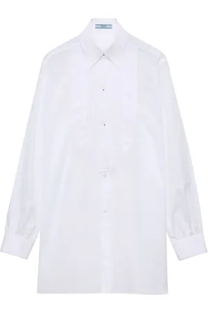 Prada Pleated batiste shirt