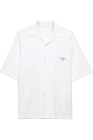 Prada Short-sleeve terry-cloth shirt