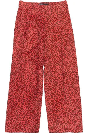 Bimba y Lola Animal-print fluid trousers