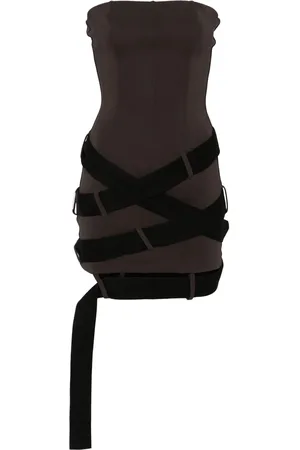 The Attico Strap-detail mini dress
