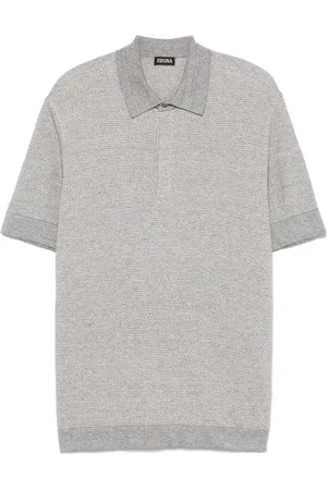 Ermenegildo Zegna Marl-knit polo shirt