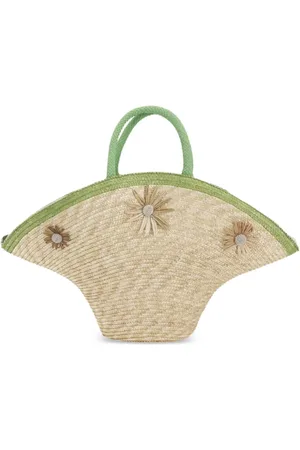 La Milanesa Raffia tote bag