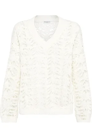 Brunello Cucinelli Foliage-knit sweater