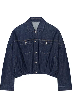 DRIES VAN NOTEN Puffball-hem denim jacket