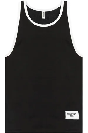 Moschino Logo-appliqué tank top