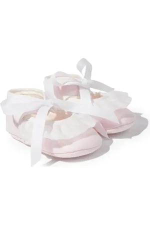PAZ RODRIGUEZ Ruffled-trim pre-walker